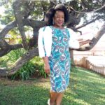 African print Ball arm dress - Mchanga