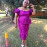 Nigerian Lace 2 Piece | Off-Shoulder Blouse and a Pencil Skirt - Asili