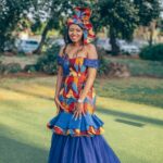 Off-shoulder Maxi Dress for Wedding - Nuru