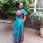 Elegant African Print Maxi Dress - Bahari