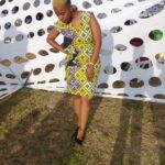 African Print Pencil Mini Dress - Mziki